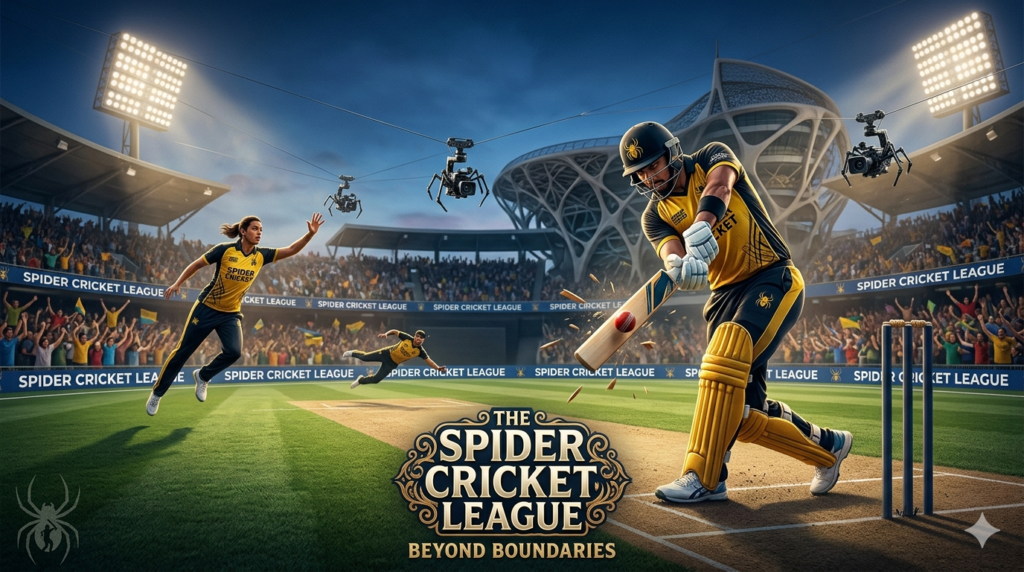 spider cricket league match live now