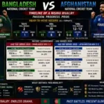 Bangladesh National Cricket Team Vs Afghanistan National Cricket Team Timeline