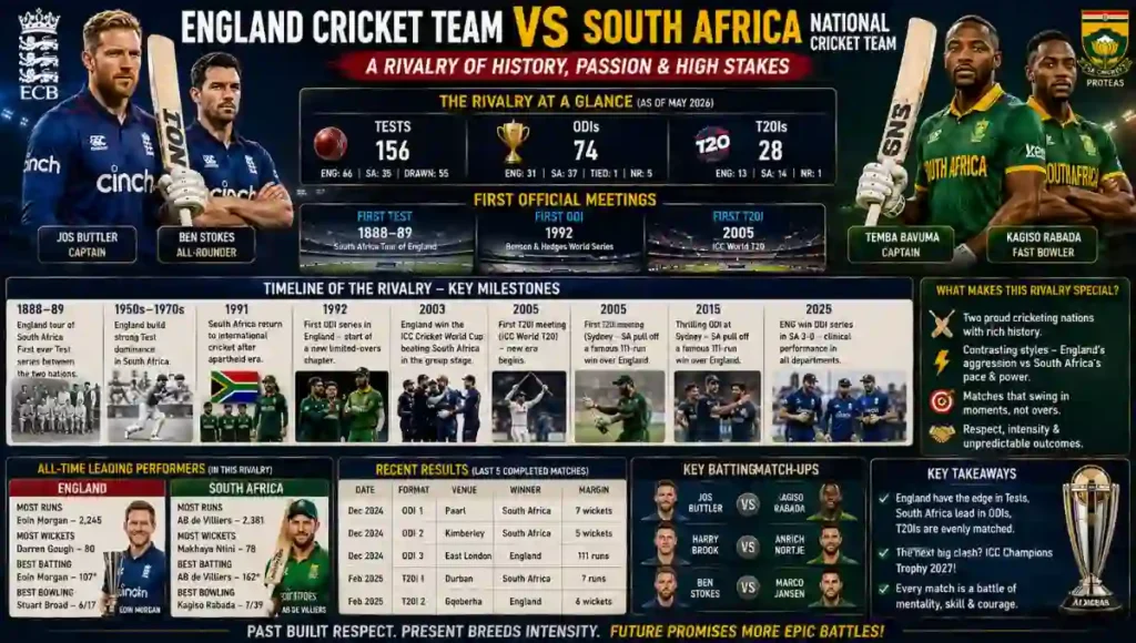 England Cricket Team vs South Africa National Cricket Team